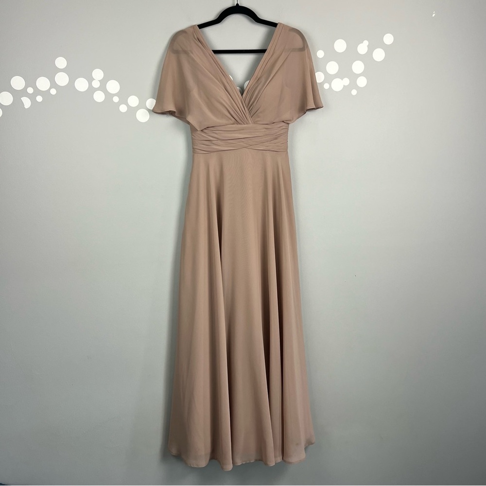 Azazie Pink Wedding Dress with Elegant Design
